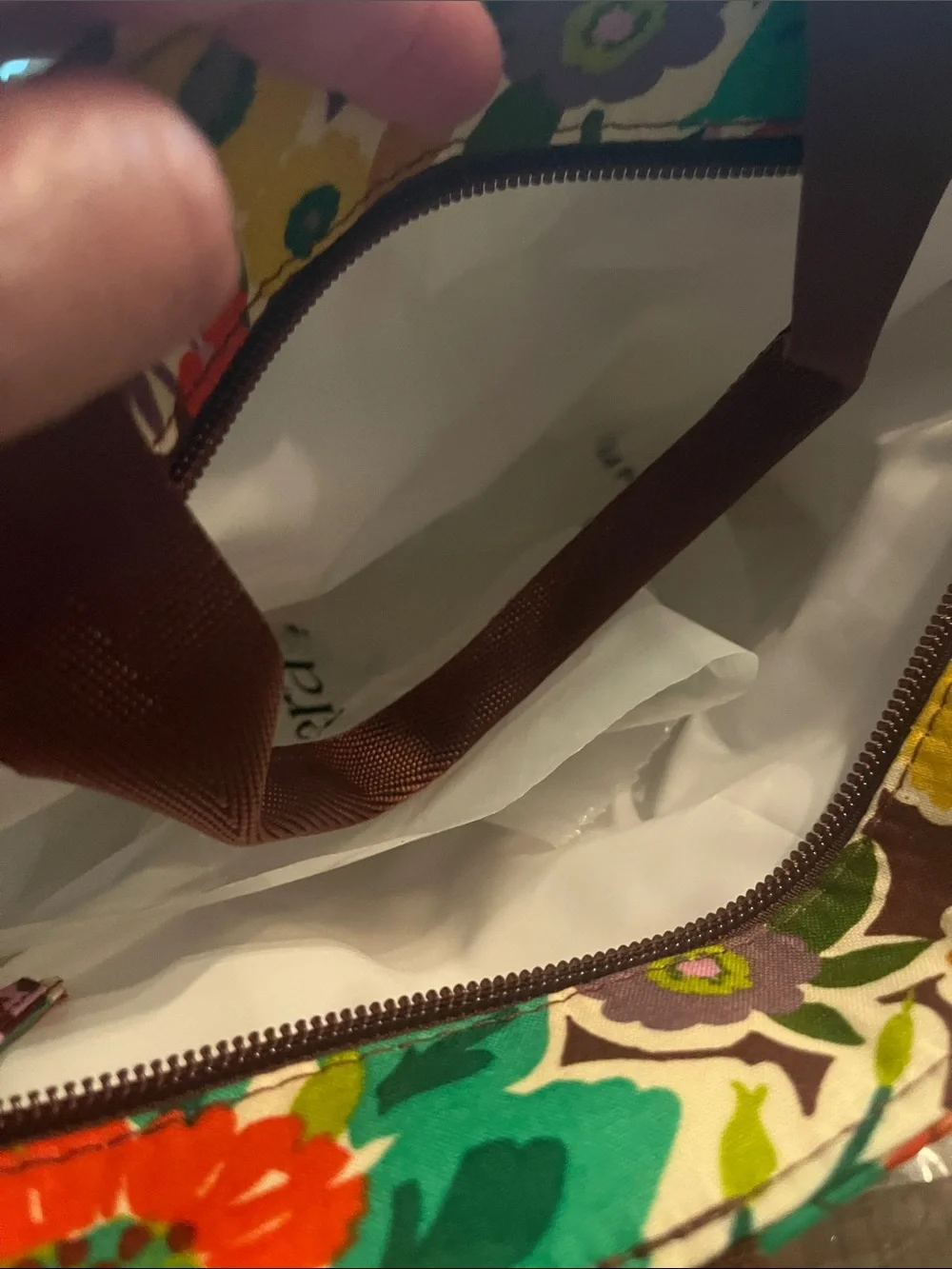 Multicolor floral lunch bag by Vera Bradley